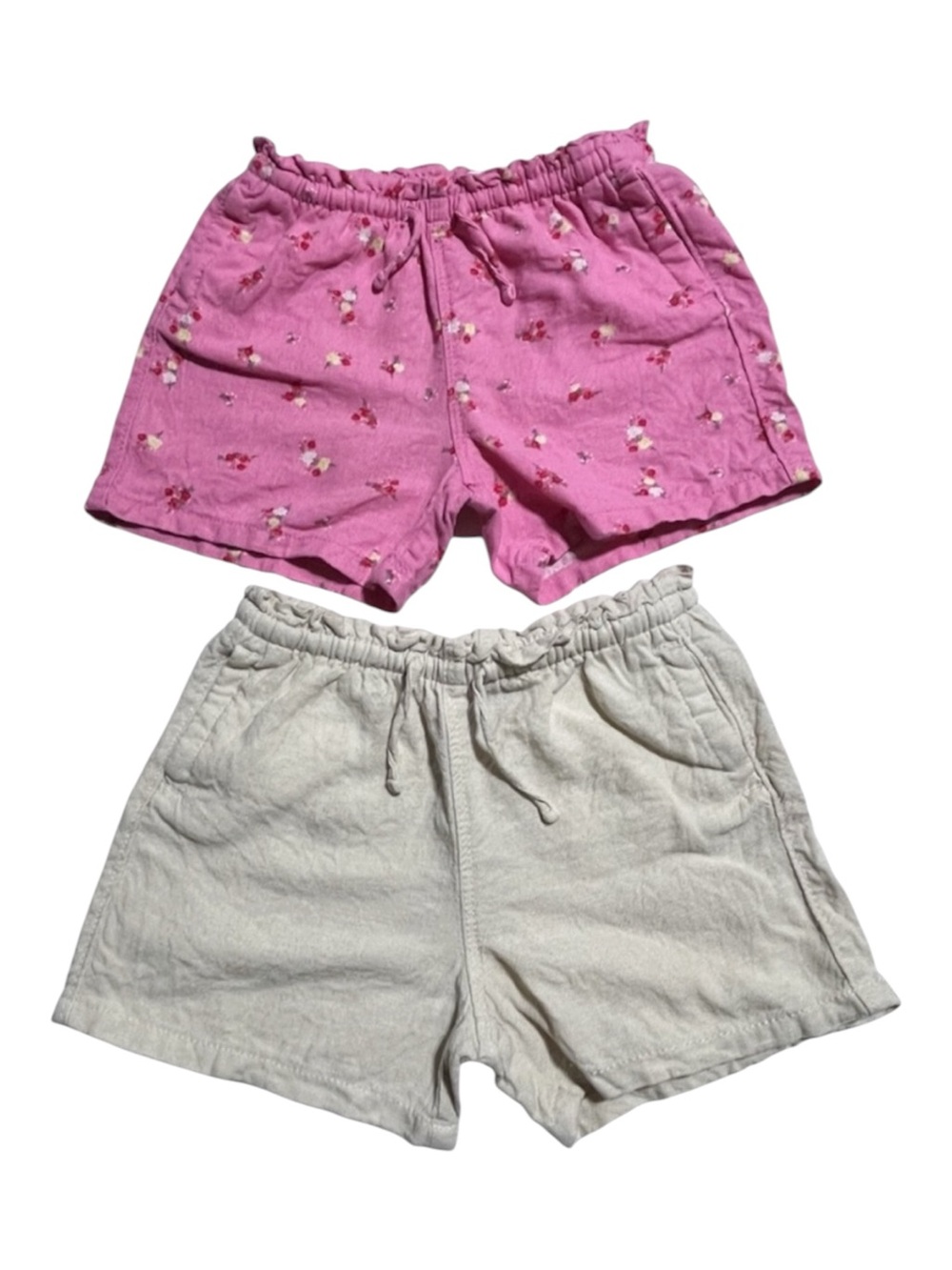 Old Navy 2 piece linen shorts bundle 4T